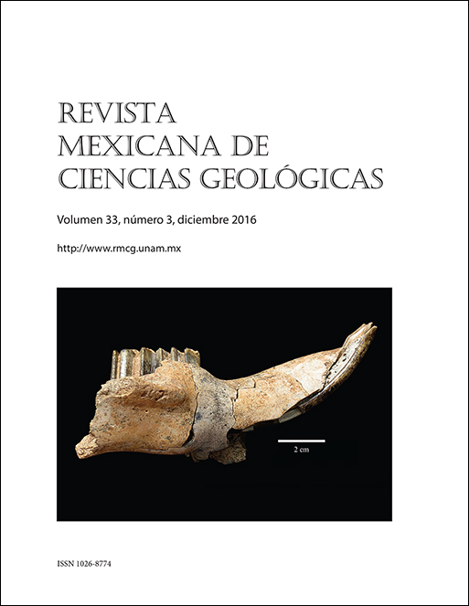 Revista Mexicana de Ciencias Geológicas 33-3 Diciembre 2016